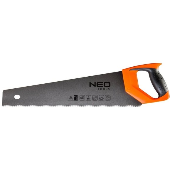 Ножовка по дереву 450 мм (7TPI, PTFE) NEO Tools 41-016 Ножовка по дереву 450 мм (7TPI, PTFE) NEO Tools 41-016
