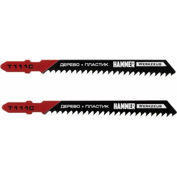 Пилка по дереву Flex JG WD-PL T111C (2 шт; 74 мм, шаг 3 мм; HCS) для лобзика Hammer 30568 204-106 Пилка по дереву Flex JG WD-PL T111C (2 шт; 74 мм, шаг 3 мм; HCS) для лобзика Hammer 30568 204-106
