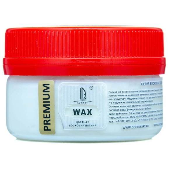 Восковая патинирующая эмульсия Luxart Wax бесцветный, 0.09 кг W01BV00090