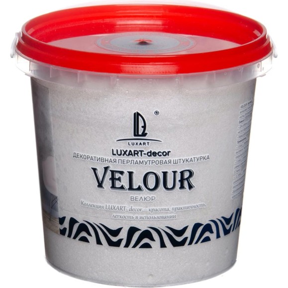 Декоративная штукатурка Luxart Бархатный шелк Decor Velour белый перламутр, 1 кг LDV02BV0010 Декоративная штукатурка Luxart Бархатный шелк Decor Velour белый перламутр, 1 кг LDV02BV0010