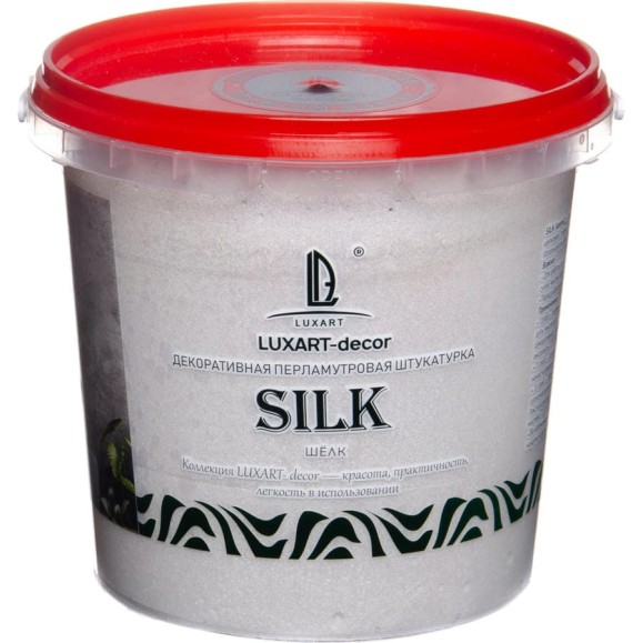 Декоративная штукатурка Luxart Мокрый шелк Decor Silk белый перламутр, 1 кг LDS02BV0010 Декоративная штукатурка Luxart Мокрый шелк Decor Silk белый перламутр, 1 кг LDS02BV0010