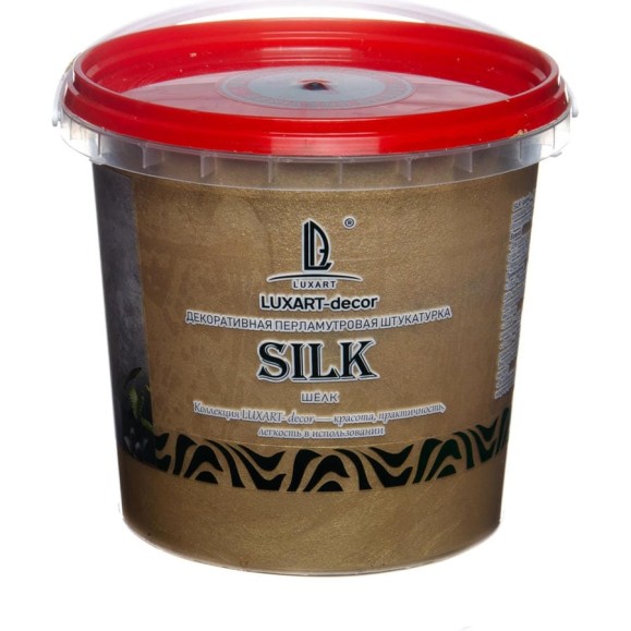 Декоративная штукатурка Luxart Мокрый шелк Decor Silk теплое золото, 1 кг LDS03BV0010 Декоративная штукатурка Luxart Мокрый шелк Decor Silk теплое золото, 1 кг LDS03BV0010