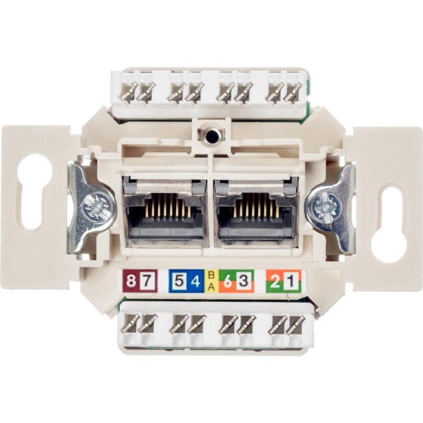 Компьютерная 2-местная розетка Siemens UAE-Cat.6а UTP 5TG20272