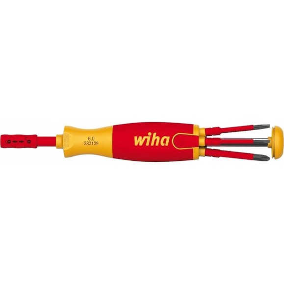 Отвертка с магазином бит Wiha 38610 LiftUp electric Шлиц, Phillips, с 6 slimBits wih38610 Отвертка с магазином бит Wiha 38610 LiftUp electric Шлиц, Phillips, с 6 slimBits wih38610