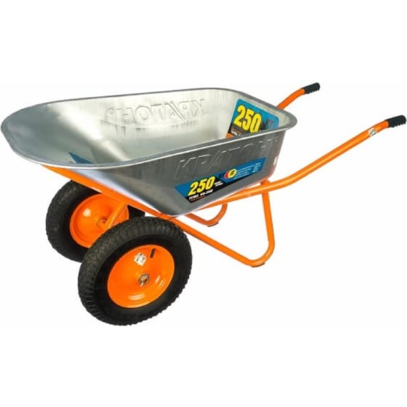 Строительная усиленная тачка Кратон WB-250DR 5 06 01 025R Строительная усиленная тачка Кратон WB-250DR 5 06 01 025R