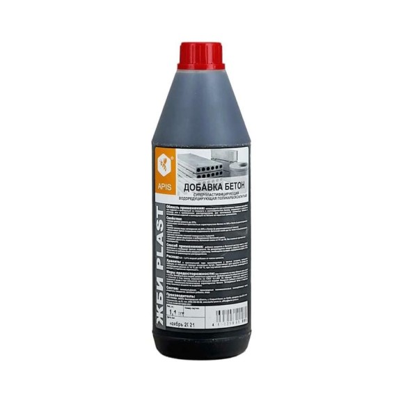 Добавка в бетонные растворы APIS ЖБИ PLAST (бутылка; 1.1 кг) 4665296517340 Добавка в бетонные растворы APIS ЖБИ PLAST (бутылка; 1.1 кг) 4665296517340