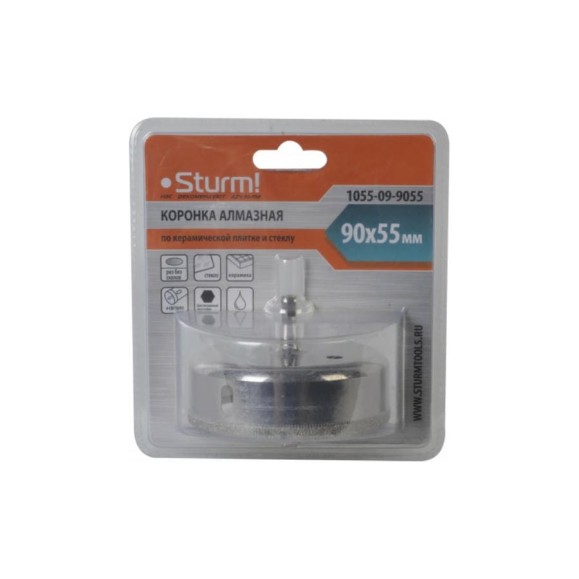 Коронка алмазная Sturm 1055-09-9055 Коронка алмазная Sturm 1055-09-9055