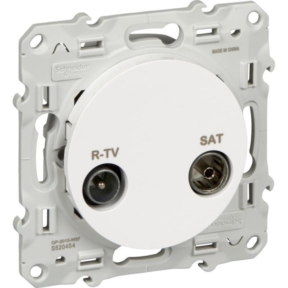 Розетка Systeme Electric Odace Белый R-TV/SAT SE S52R454 Розетка Systeme Electric Odace Белый R-TV/SAT SE S52R454