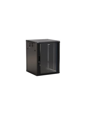 Настенный 19-дюймовый шкаф Hyperline TWB-0945-GP-RAL9004, 9U, 500x600x450мм, черный, 392629