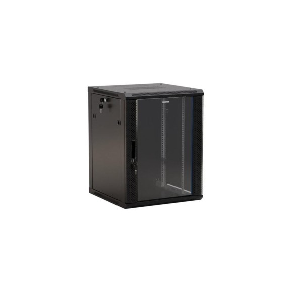 Настенный 19-дюймовый шкаф Hyperline TWB-1866-GP-RAL9004, 18U, 908x600x600мм, черный, 392642 Настенный 19-дюймовый шкаф Hyperline TWB-1866-GP-RAL9004, 18U, 908x600x600мм, черный, 392642