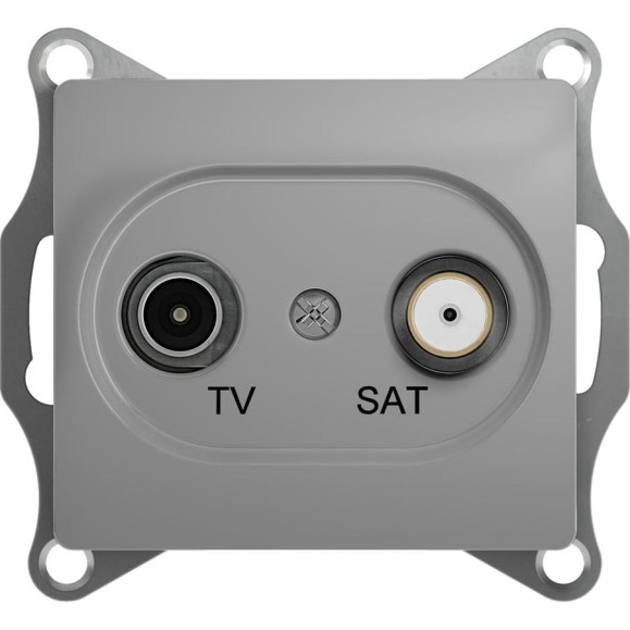 Одиночная розетка Systeme Electric Glossa Алюминий TV-SAT 1DB SE GSL000397 Одиночная розетка Systeme Electric Glossa Алюминий TV-SAT 1DB SE GSL000397