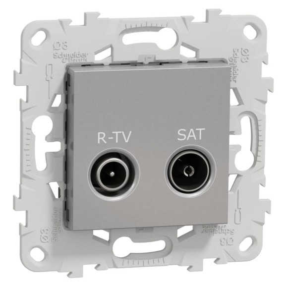 Розетка Systeme Electric Unica New Алюминий R-TV/SAT одиночная NU545430 Розетка Systeme Electric Unica New Алюминий R-TV/SAT одиночная NU545430