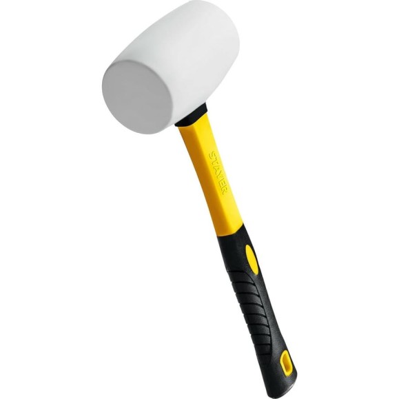 Белая резиновая киянка STAYER 450 г 20533-450 Белая резиновая киянка STAYER 450 г 20533-450