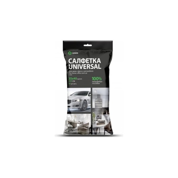 Салфетка Grass микрофибра 250 г/м 35х40, 10шт. УПАК IT-0455