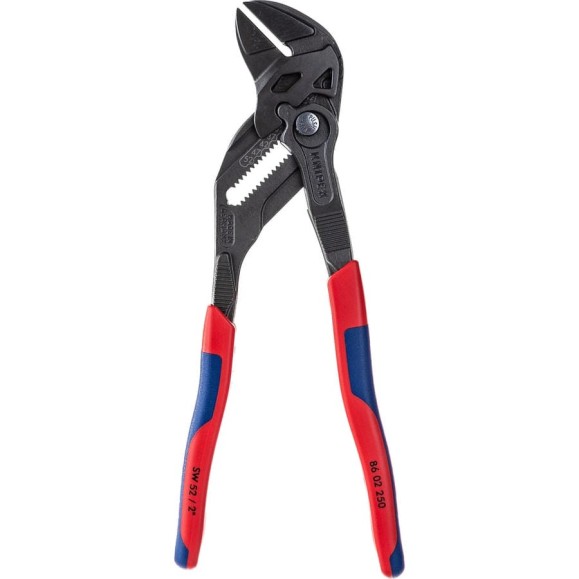 Переставные клещи-ключ Knipex 52 мм (2"), 250 мм, серые, 2-к ручки, подвес KN-8602250SB Переставные клещи-ключ Knipex 52 мм (2"), 250 мм, серые, 2-к ручки, подвес KN-8602250SB