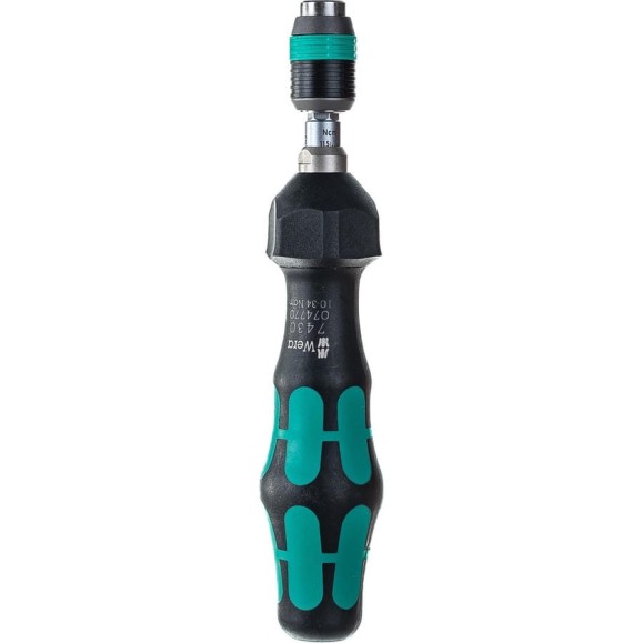 Динамометрическая отвёртка с патроном WERA 7430 Kraftform Rapidaptor, 1/4, 0.10-0.34 Нм WE-074770 Динамометрическая отвёртка с патроном WERA 7430 Kraftform Rapidaptor, 1/4, 0.10-0.34 Нм WE-074770