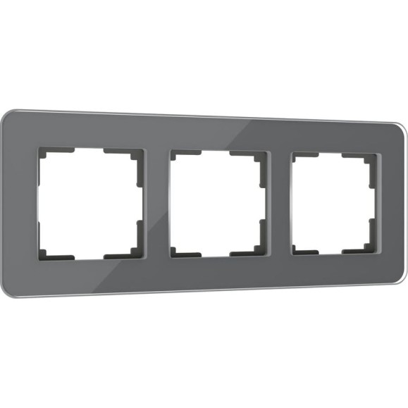 Рамка WERKEL W0032440 на 3 поста Elite графит стекло a057880