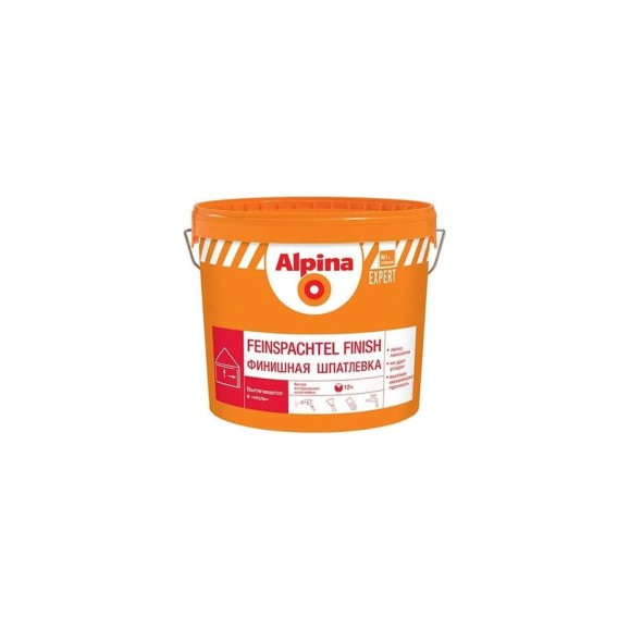 Финишная шпатлевка ALPINA EXPERT Feinspachtel Finish 4,5 кг 948102198 Финишная шпатлевка ALPINA EXPERT Feinspachtel Finish 4,5 кг 948102198