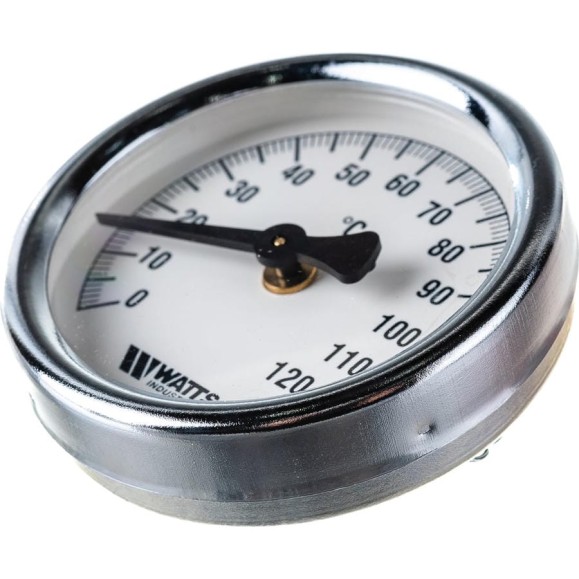 Термометр Watts F+R810 TCM биметаллический, накладной, 63mm, 0-120C 10006504 Термометр Watts F+R810 TCM биметаллический, накладной, 63mm, 0-120C 10006504