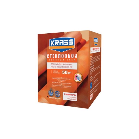 Клей KRASS стеклообои 500г Россия 0005437 Клей KRASS стеклообои 500г Россия 0005437