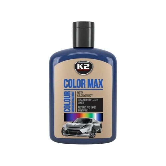 Полироль цветная с воском K2 COLOR MAX 200 мл темно-синий EK020GR Полироль цветная с воском K2 COLOR MAX 200 мл темно-синий EK020GR