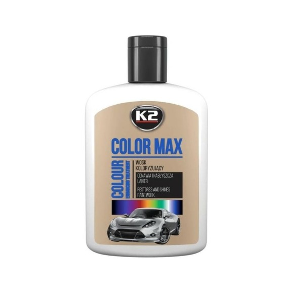 Полироль цветная с воском K2 COLOR MAX 200 мл белый EK020BI