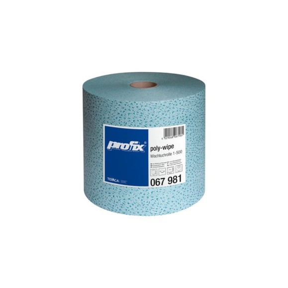 Нетканый протирочный материал Profix Poly Wipe в рулоне голубой 067981 Нетканый протирочный материал Profix Poly Wipe в рулоне голубой 067981