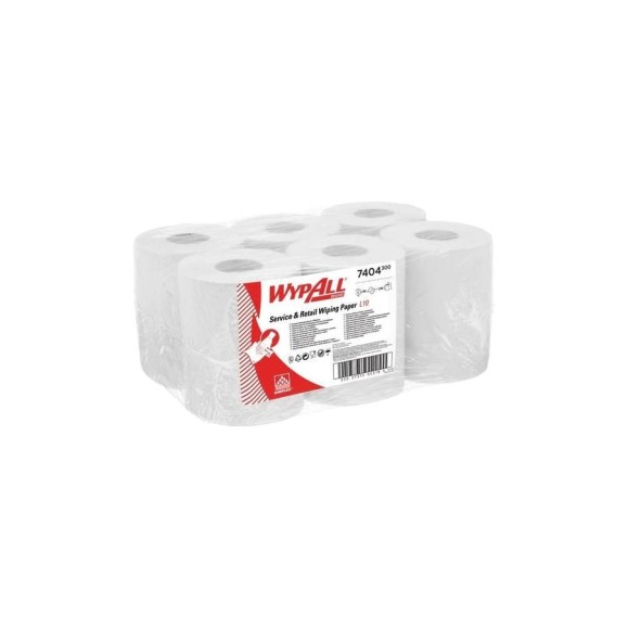 Протирочный материал Kimberly-Clark WypAll L10 упаковка 6 рулонов, белый 7404 Протирочный материал Kimberly-Clark WypAll L10 упаковка 6 рулонов, белый 7404