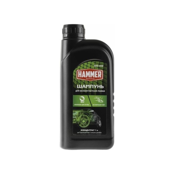 Шампунь для бесконтактной мойки 502-008 1 л Hammer 697145 Шампунь для бесконтактной мойки 502-008 1 л Hammer 697145