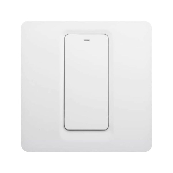 Умный встраиваемый  выключатель GEOZON WS-04 1 линия мех. ,Wi-Fi, безнулевой вход,white GSH-SСW04