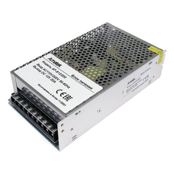 Блок питания Amatek AP-S12/200 12В/20А 7000611 Блок питания Amatek AP-S12/200 12В/20А 7000611