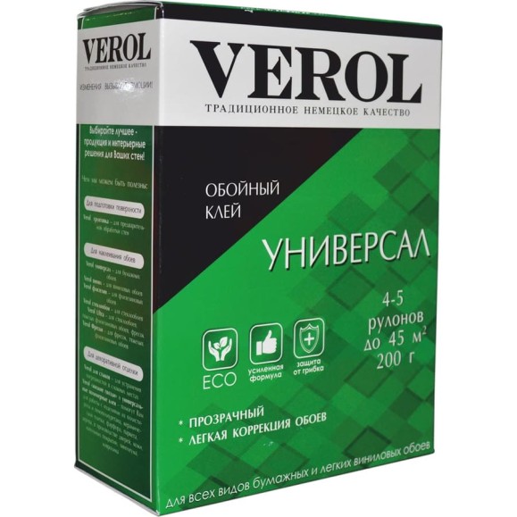 Обойный клей Verol УНИВЕРСАЛ 200 гр 38