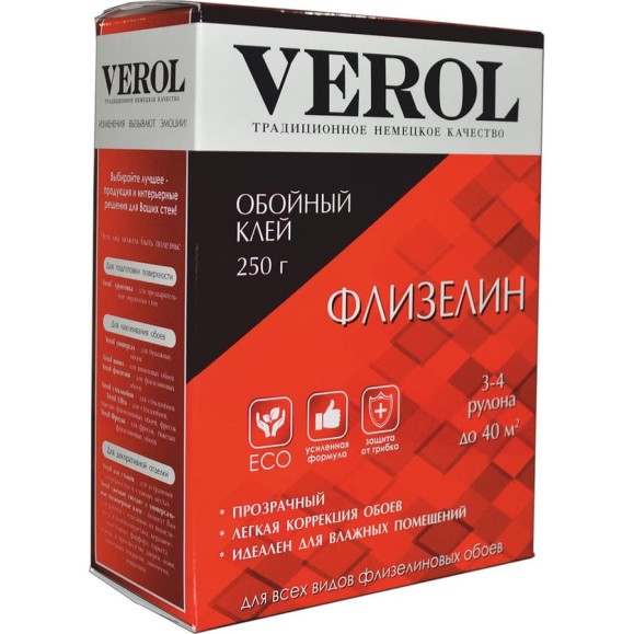 Обойный клей Verol ФЛИЗЕЛИН 250 гр 14