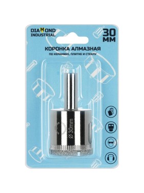 Коронка алмазная по керамике, плитке и стеклу 30 мм Diamond Industrial DIDCBC030