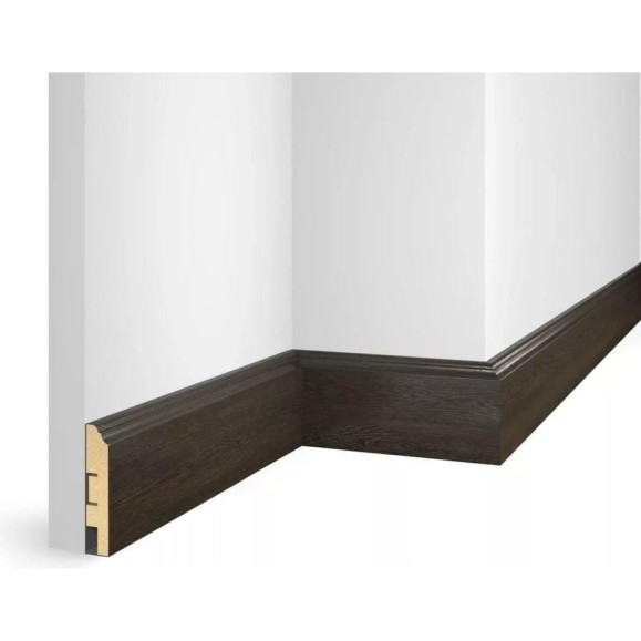 Плинтус COSCA DECOR ЕP07 NanoFlex дуб темный, 80x16x2400 мм, МДФ СПБ081587 Плинтус COSCA DECOR ЕP07 NanoFlex дуб темный, 80x16x2400 мм, МДФ СПБ081587