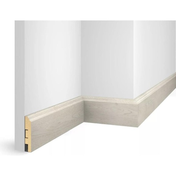 Плинтус COSCA DECOR ЕP07 NanoFlex дуб перламутровый, 80x16x2400 мм, МДФ СПБ081593 Плинтус COSCA DECOR ЕP07 NanoFlex дуб перламутровый, 80x16x2400 мм, МДФ СПБ081593