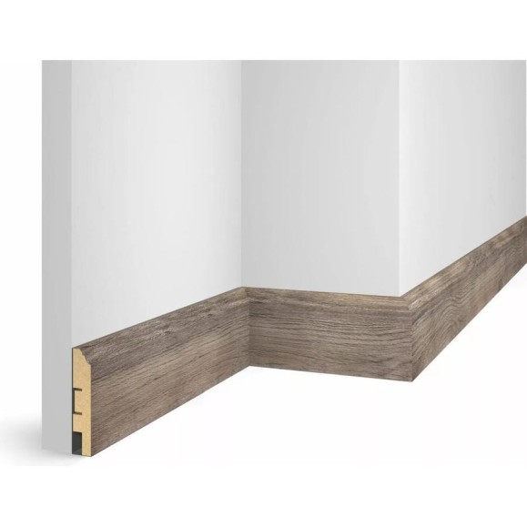 Плинтус COSCA DECOR WP07 экошпон, дуб Лацио, 80x16x2400 мм, МДФ СПБ103730 Плинтус COSCA DECOR WP07 экошпон, дуб Лацио, 80x16x2400 мм, МДФ СПБ103730