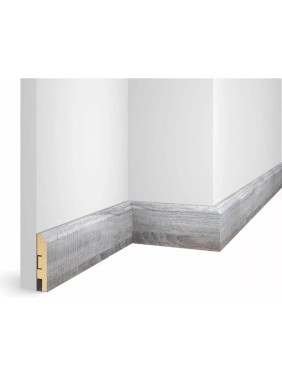 Плинтус COSCA DECOR WP07 экошпон, дуб Рейн, 80x16x2400 мм, МДФ СПБ103735 Плинтус COSCA DECOR WP07 экошпон, дуб Рейн, 80x16x2400 мм, МДФ СПБ103735