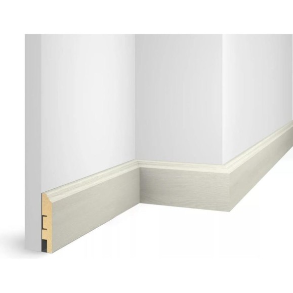 Плинтус COSCA DECOR ЕP07 NanoFlex груша Белая, 80x16x2400 мм, МДФ СПБ080947 Плинтус COSCA DECOR ЕP07 NanoFlex груша Белая, 80x16x2400 мм, МДФ СПБ080947