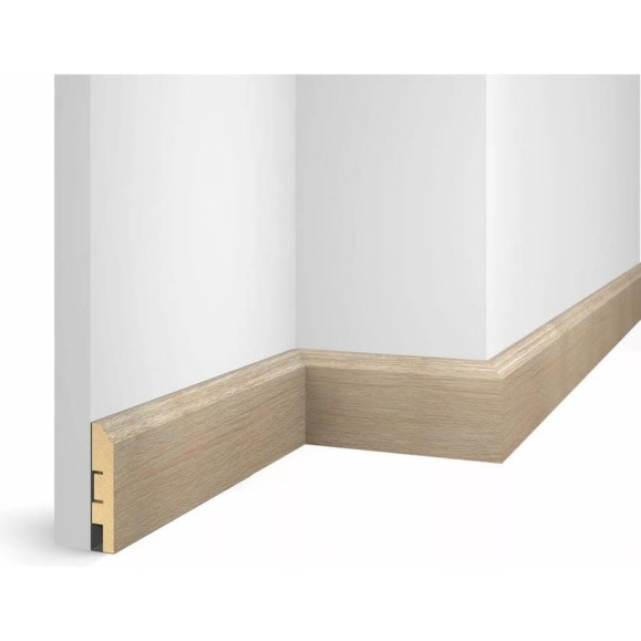 Плинтус COSCA DECOR WP07 экошпон, ясень Тирамису, 80x16x2400 мм, МДФ СПБ103652 Плинтус COSCA DECOR WP07 экошпон, ясень Тирамису, 80x16x2400 мм, МДФ СПБ103652