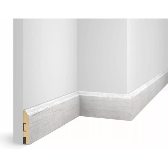 Плинтус COSCA DECOR WP07 экошпон, дуб Эффект светло-серый, 80x16x2400 мм, МДФ СПБ103728 Плинтус COSCA DECOR WP07 экошпон, дуб Эффект светло-серый, 80x16x2400 мм, МДФ СПБ103728