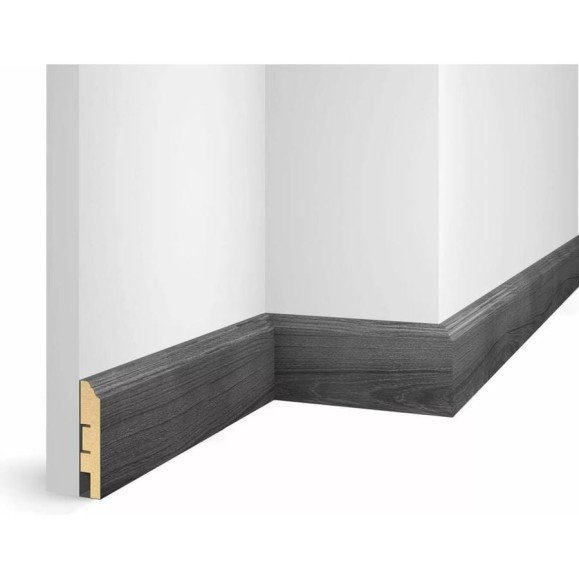 Плинтус COSCA DECOR WP07 экошпон, ясень дымчатый, 80x16x2400 мм, МДФ СПБ103734 Плинтус COSCA DECOR WP07 экошпон, ясень дымчатый, 80x16x2400 мм, МДФ СПБ103734