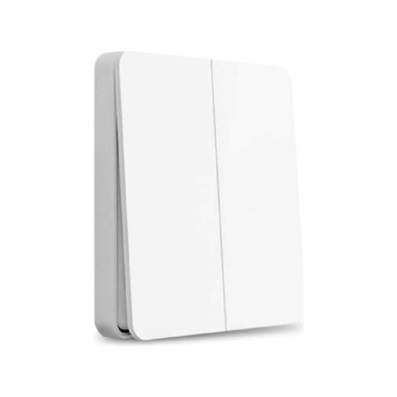 Двойной настенный выключатель YEELIGHT Xiami Flex Switch YDQS0620001WTEU Двойной настенный выключатель YEELIGHT Xiami Flex Switch YDQS0620001WTEU