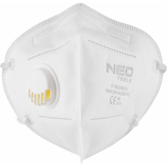 Противопылевая полумаска NEO Tools FFP2 с клапаном, 5 шт. 97-338