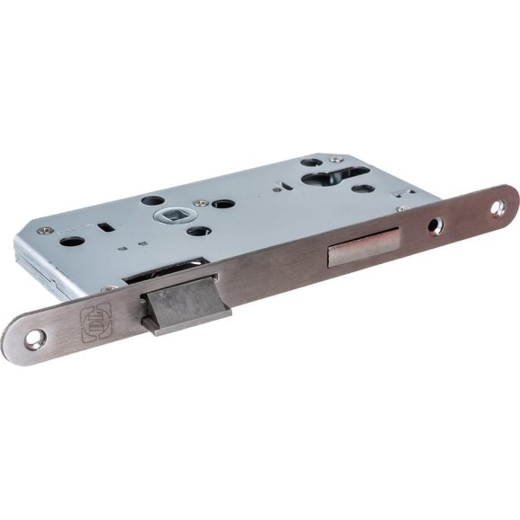 Корпус замка DOORLOCK DL401/55 PZ72 Rt нержавеющая сталь, реверсивный с запорной планкой, III класс 75310
