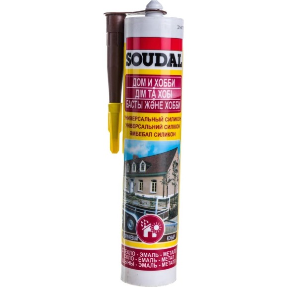 Универсальный силикон SOUDAL коричневый 118298 Универсальный силикон SOUDAL коричневый 118298