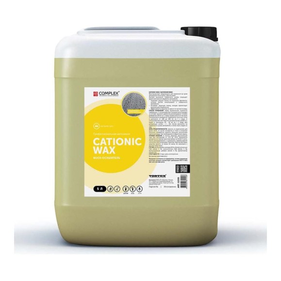 Концентрированный воск для сушки и защиты кузова автомобиля CATIONIC WAX, воск для кузова, концентрат, 5 л Complex 11595 Концентрированный воск для сушки и защиты кузова автомобиля CATIONIC WAX, воск для кузова, концентрат, 5 л Complex 11595