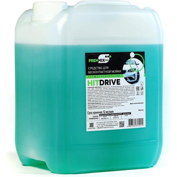 Средство для бесконтактной мойки HITDRIVE 20 л PREMMIXPRO 4603784315221 Средство для бесконтактной мойки HITDRIVE 20 л PREMMIXPRO 4603784315221