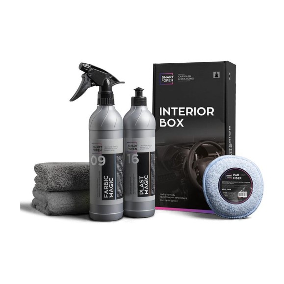 Набор для ухода за интерьером салона, набор автохимии / автокосметики INTERIOR BOX Smart Open 15IB Набор для ухода за интерьером салона, набор автохимии / автокосметики INTERIOR BOX Smart Open 15IB