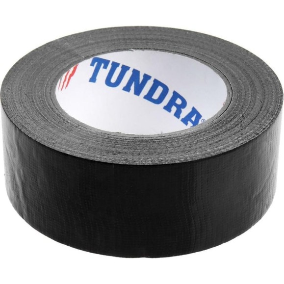 Армированная лента TUNDRA клейкая, чёрная, 160 мкм, 48 мм х 50 м 4648660